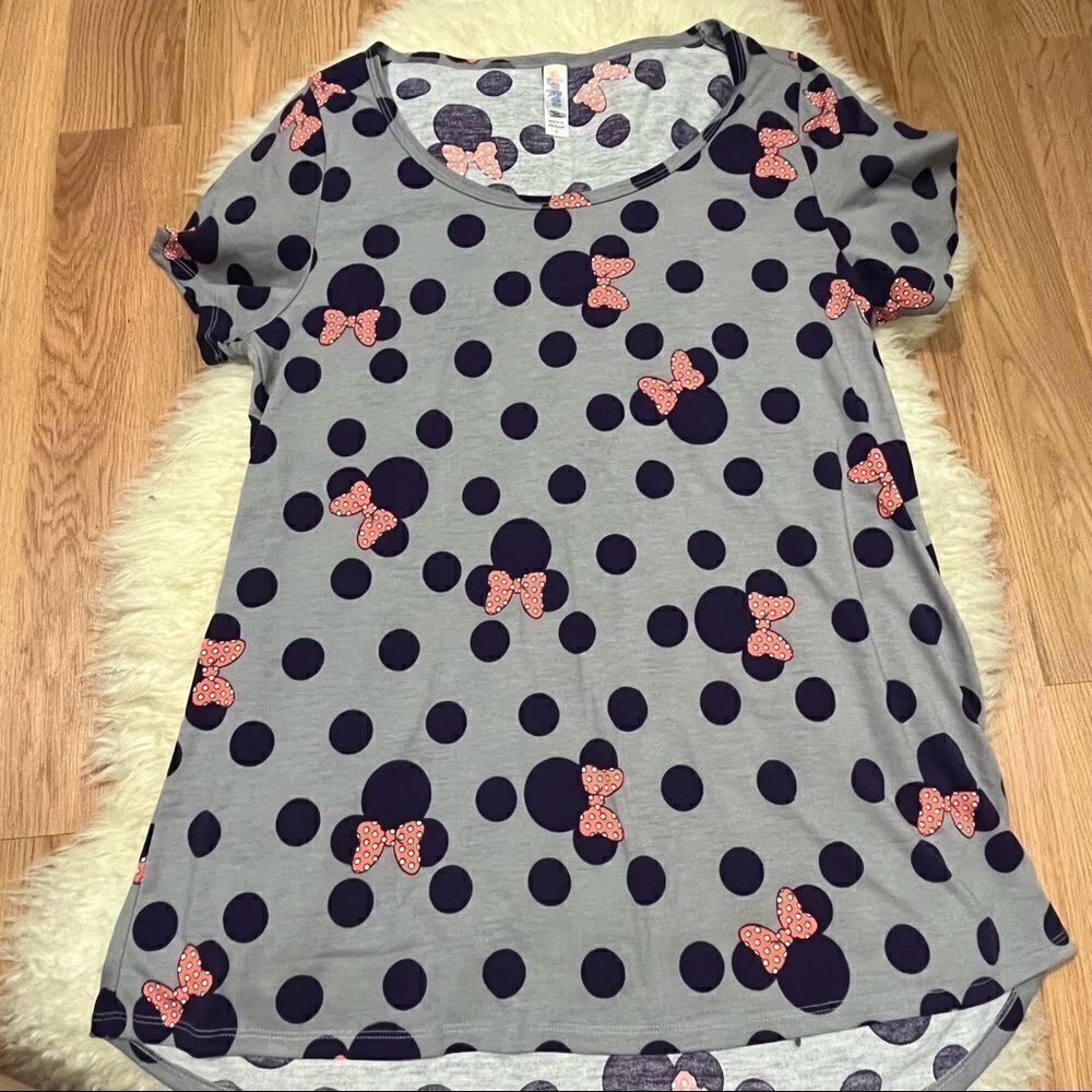 Lularoe x Disney Minnie Mouse Polka Dot Tee S